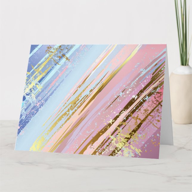 Textured Pink Background Karte (Vorderseite)