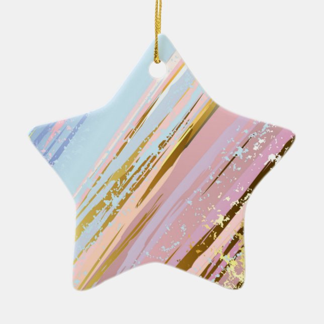 Textured Pink Background Keramik Ornament (Vorne)