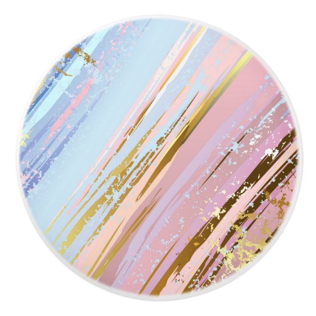 Textured Pink Background Keramikknauf (Vorderseite)