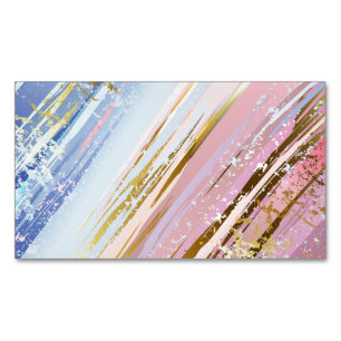 Textured Pink Background Magnetische Visitenkarte