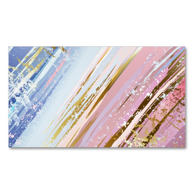Textured Pink Background Magnetische Visitenkarte (Vorderseite)