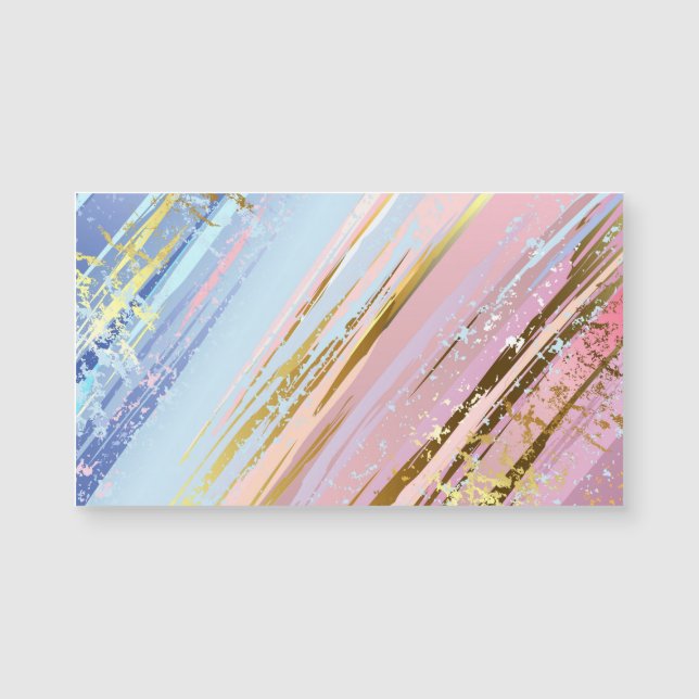 Textured Pink Background Magnetkarte (Vorderseite)