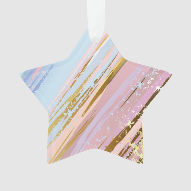 Textured Pink Background Ornament (Vorderseite)