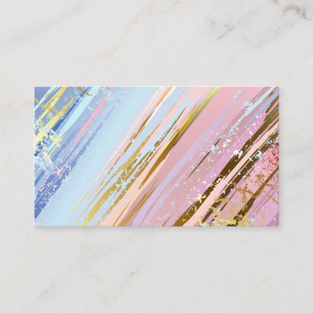 Textured Pink Background Platzkarte (Vorderseite)