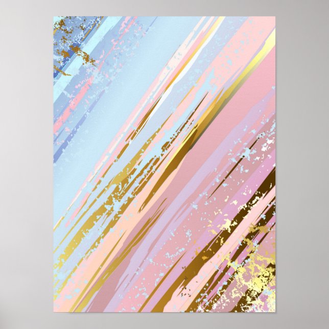 Textured Pink Background Poster (Vorne)