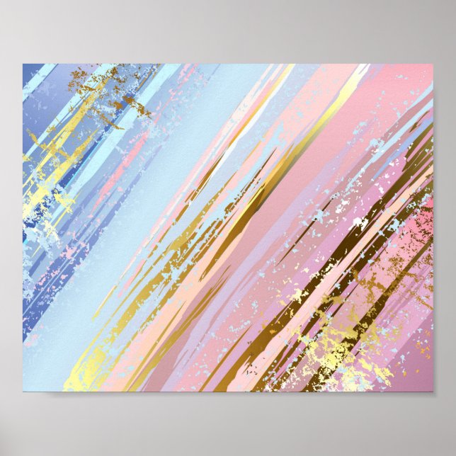 Textured Pink Background Poster (Vorne)