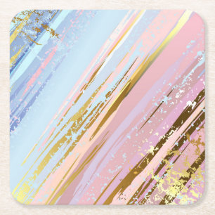 Textured Pink Background Rechteckiger Pappuntersetzer