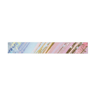 Textured Pink Background Rundum-Adressaufkleber