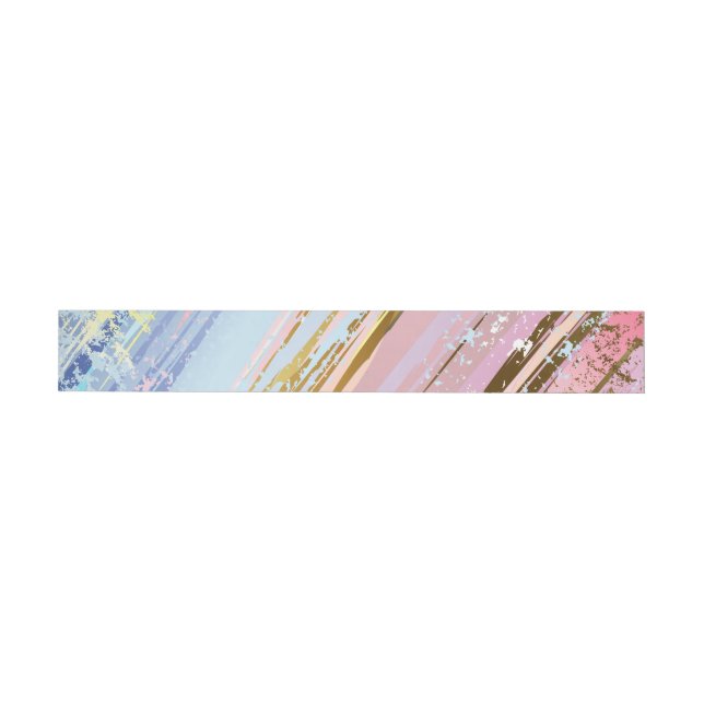 Textured Pink Background Rundum-Adressaufkleber (Person)