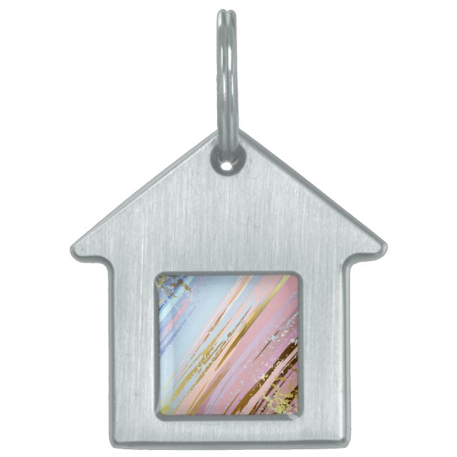 Textured Pink Background Tiermarke (Vorderseite)