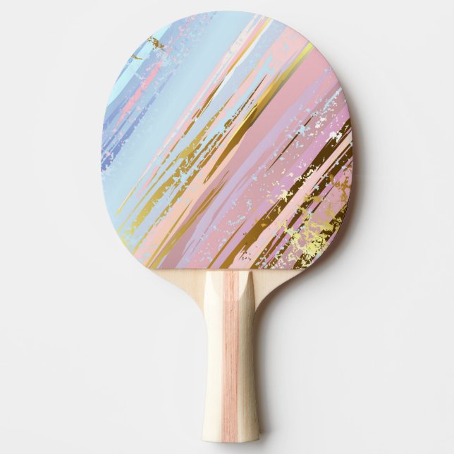 Textured Pink Background Tischtennis Schläger (Vorderseite)