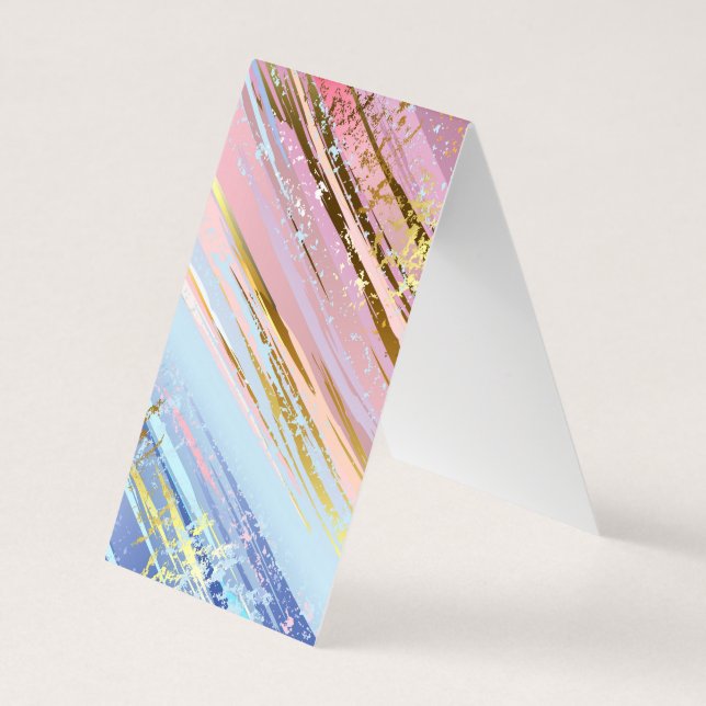 Textured Pink Background Visitenkarten (Rückseite)