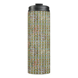 Textured Pointillism Grid Pattern Artwork Thermosbecher