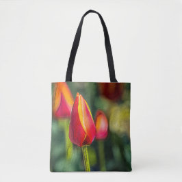 Textured Tulip Garden Tasche