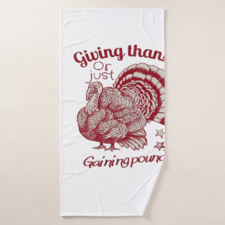 Textured Turkey Drawing in Rich Red Sepia on Pale 