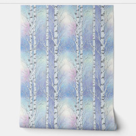 Textured White Bark with Blue Sky Background Tapete