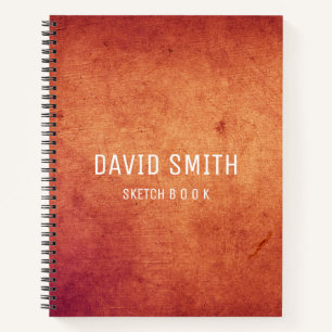 Texturen Personalisiertes Skizzenbuch Name Notizbu Notizbuch