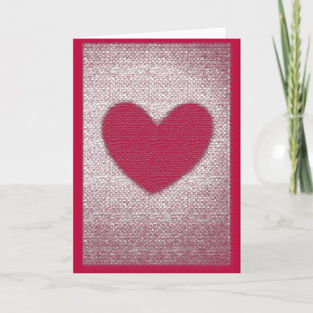 Texturenkarte Anti Valentine Feiertagskarte (Vorderseite)