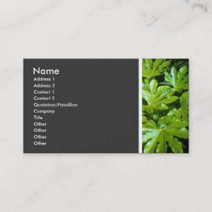 Texturenton (Blätter) II Visitenkarte