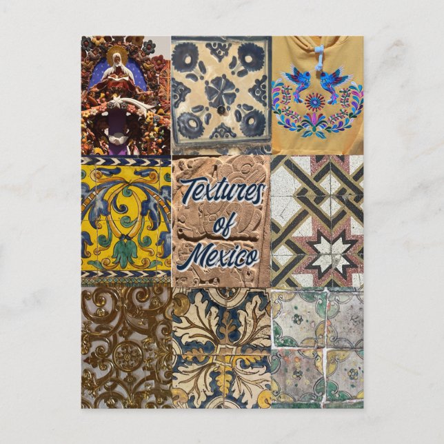 Textures de Mexico City Travel Carte postale (Devant)