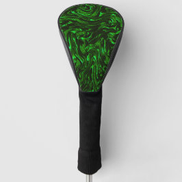 Texturgrüne Kurven, die wie Sandmasse aussehen Golf Headcover