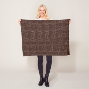 Texturiert braun. fleecedecke