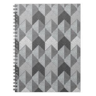 Texturiert grau geometrisch. notizblock