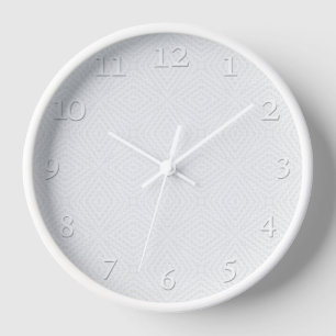 Texturiert massiv weiß. uhr