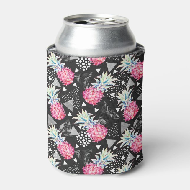 Texturierte Ananas-Muster Dosenkühler (Kanne Vorderseite)