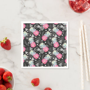 Texturierte Ananas-Muster Serviette