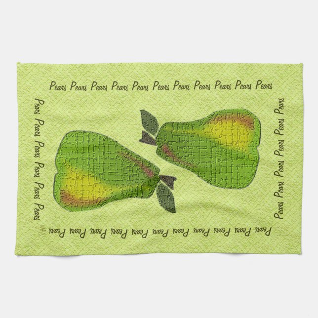 Texturierte Birnen (Limon) Handtuch (Horizontal)