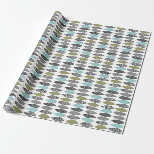 Texturierte Blätter 01a Geschenkpapier (Ungerollt)