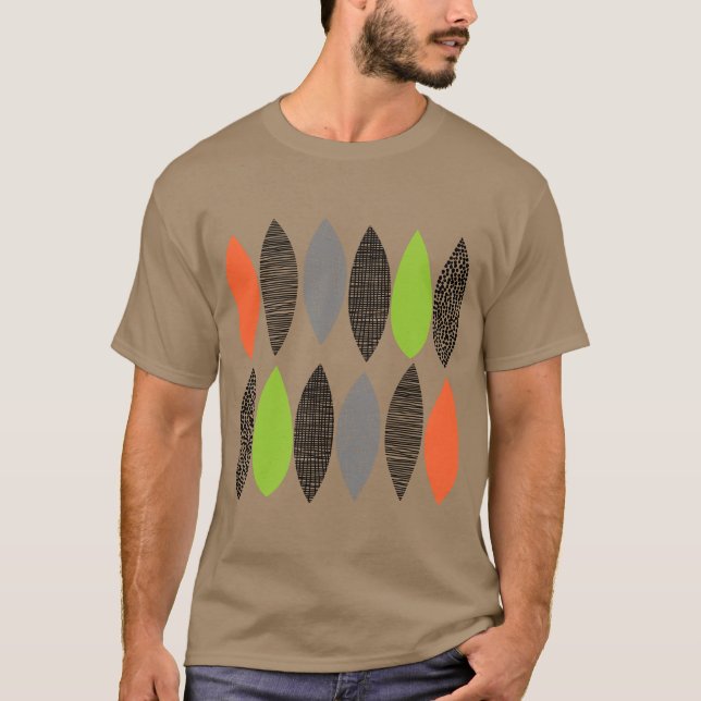 Texturierte Blätter 02 T-Shirt (Vorderseite)