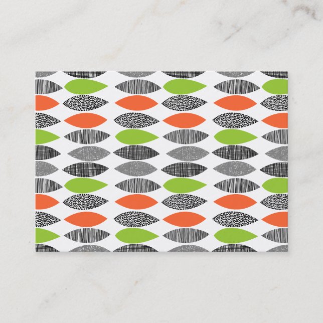 Texturierte Blätter 02 Visitenkarte (Vorderseite)