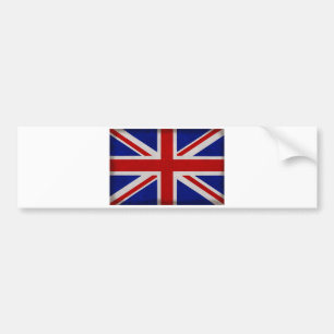Texturierte englische Fahne von England Autoaufkleber