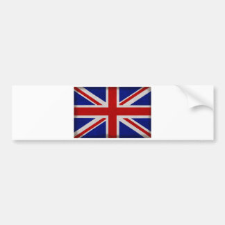 Texturierte englische Fahne von England Autoaufkleber