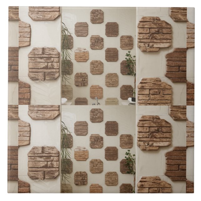 Texturierte Fliesen - Naturstein und Holz Inspirie (Vorderseite)