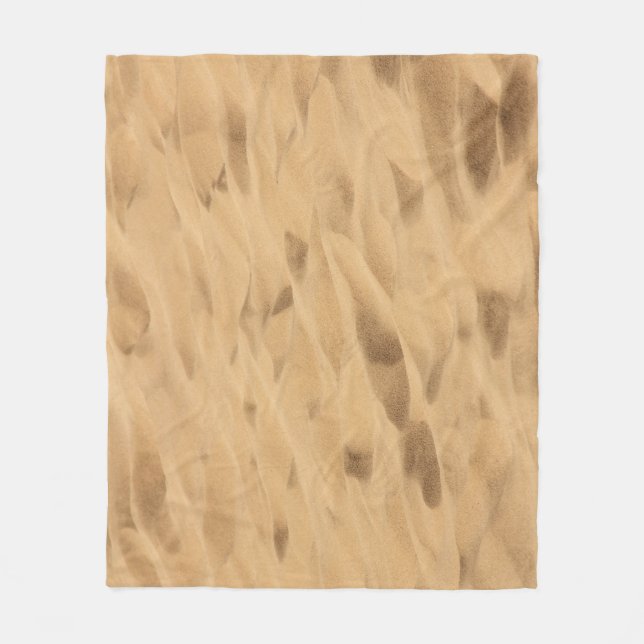 Texturierte gelbe Wüste Sand Hintergrund. Fleecedecke (Vorderseite)