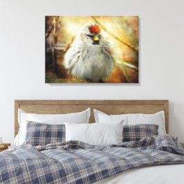 Texturierte gemeinsame Umfrage Warbler Canvas Prin Leinwanddruck