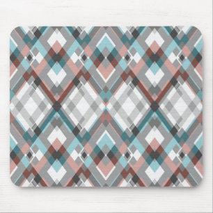 Texturierte geometrische Rautenmuster. Mousepad