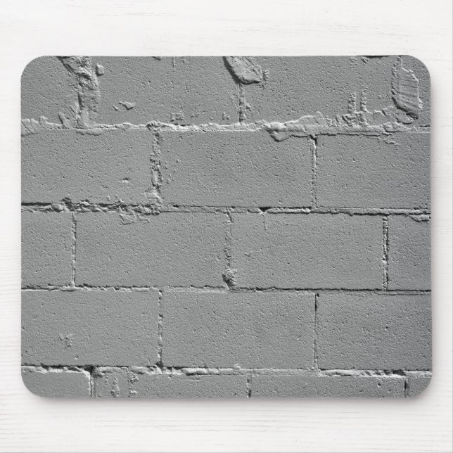 Texturierte graue Zementwand Mousepad (Vorne)