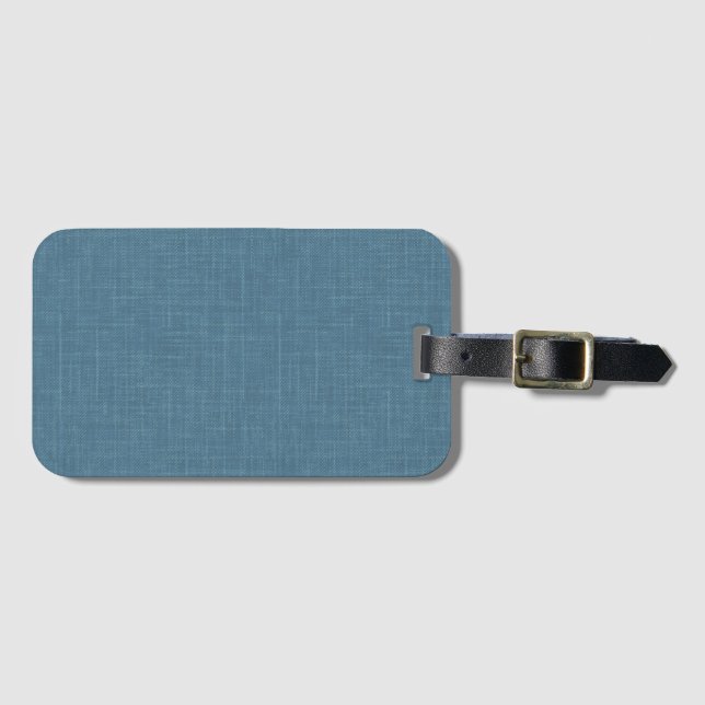 Texturierte Kronenbeine blau. Gepäckanhänger (Vorderseite (Horizontal))