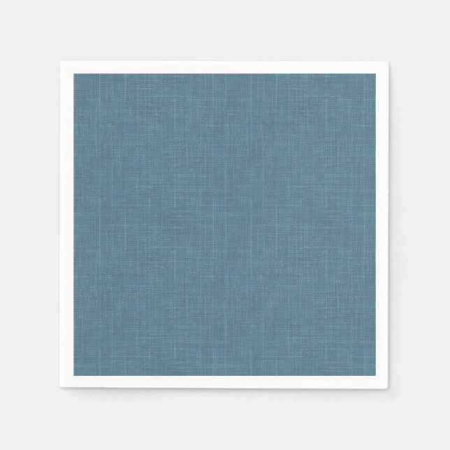 Texturierte Kronenbeine blau. Serviette (Vorderseite)