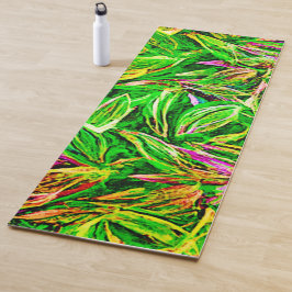 Texturierte Leaf Garden Art Yogamatte