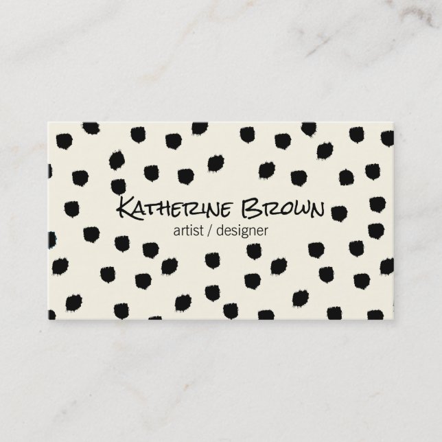 Texturierte Markierungen / ausdrucksstark Visitenkarte (Vorderseite)