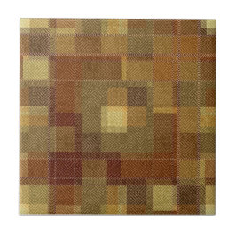 Texturierte monochrome braune Tartan kariert. Fliese