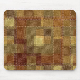 Texturierte monochrome braune Tartan kariert. Mousepad