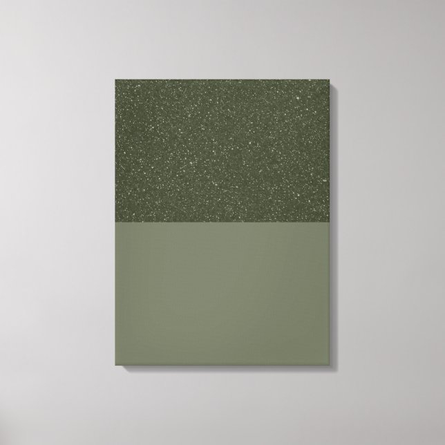 Texturierte Moos, grüne gestreifte Leinwand, Print Leinwanddruck (Vorderseite)