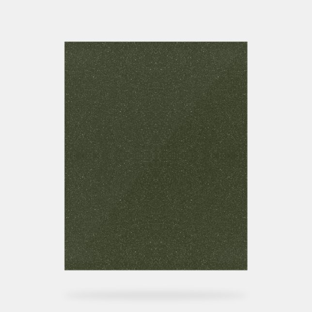 Texturierte Moosgrün akryllisches Zeichen - indivi Acrylschild (Vorderseite)