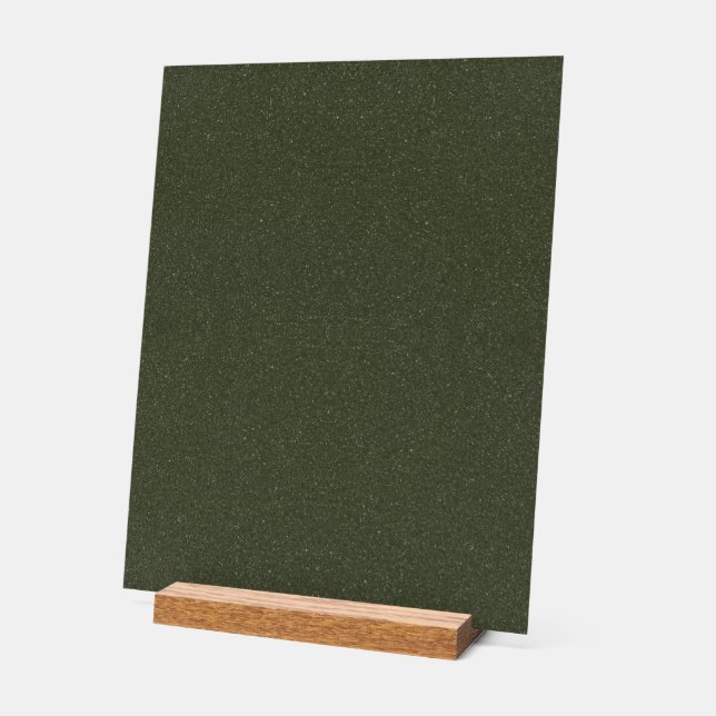 Texturierte Moosgrün akryllisches Zeichen - indivi Acrylschild (Winkel)